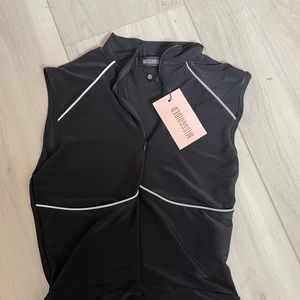 Black high neck body suit